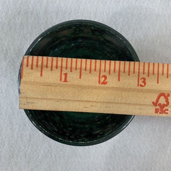 3 Glass Candle Holder Votive Tealight Christmas Holiday Snowflake Green Silver - Picture 10 of 16